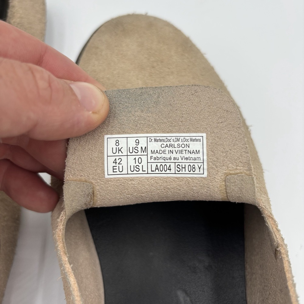 Dr Martens Carlson Savannah Tan Sandals Suede Slingback Mules Women's Size 10 - Picture 9 of 9